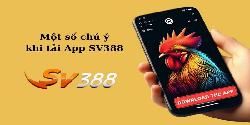 Một số chú ý khi tải app Sv388